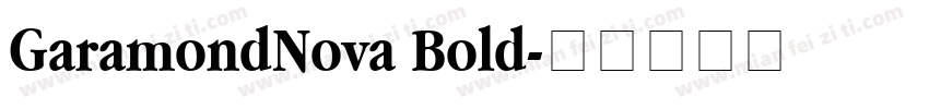GaramondNova Bold字体转换